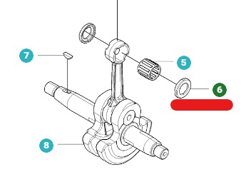 Rondelle dans le groupe Pièces De Rechange / Pièces détachées Souffleurs de feuilles / Pièces détachées Husqvarna 350BT chez GPLSHOP (5028500-01)