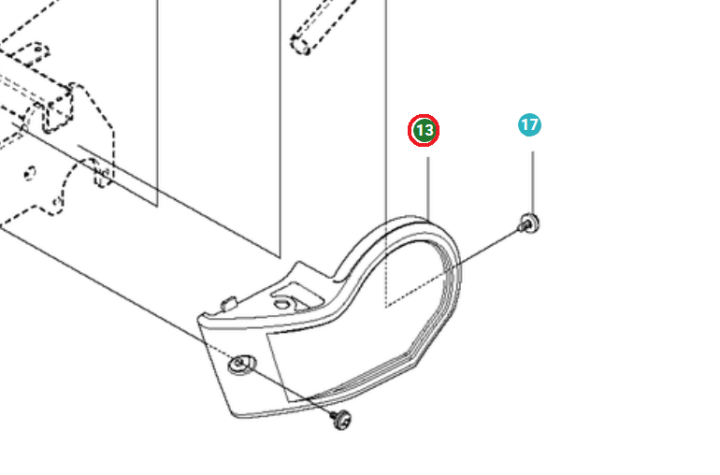 Couvercle de contrôle dans le groupe Pièces De Rechange / Pièces détachées Jonsered Tondeuse autoportée / Pièces détachées Jonsered FR 2216 MA 4x4 chez GPLSHOP (5040595-01)