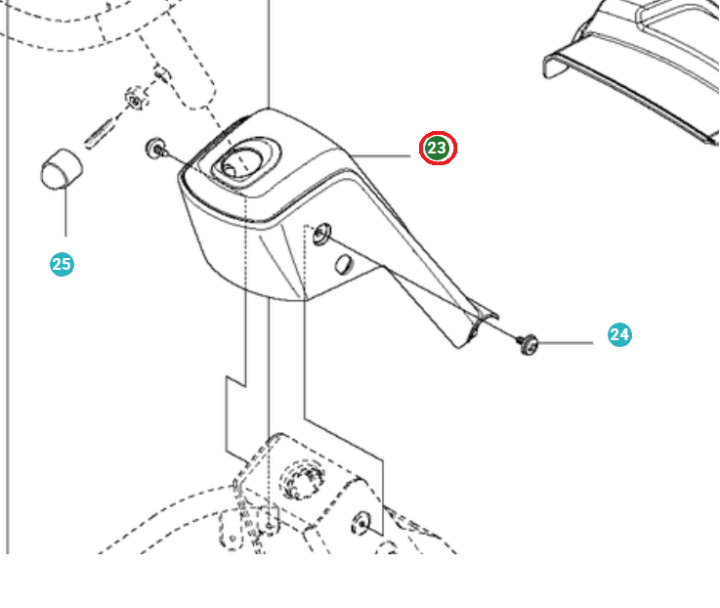 Logement dans le groupe Pièces De Rechange / Pièces détachées Jonsered Tondeuse autoportée / Pièces détachées Jonsered FR 2216 MA 4x4 chez GPLSHOP (5040601-01)