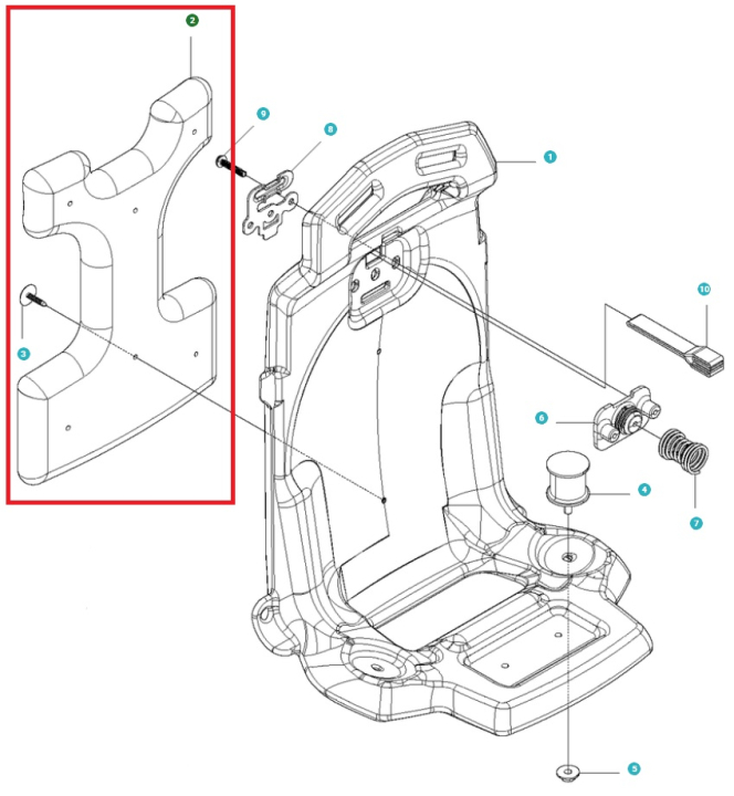 Tampon dans le groupe Pièces De Rechange / Pièces détachées Souffleurs de feuilles / Pièces détachées Husqvarna 530BT chez GPLSHOP (5041482-01)