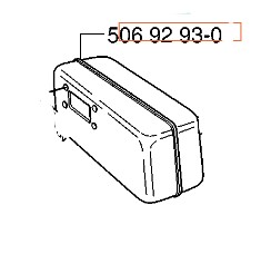 Silencieux dans le groupe Pièces De Rechange / Pièces détachées Rider / Pièces détachées Husqvarna Rider Proflex 1200 chez GPLSHOP (5069293-02)