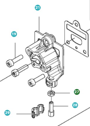 Noix dans le groupe Pièces De Rechange / Pièces détachées Taille-haies chez GPLSHOP (5104874-01)