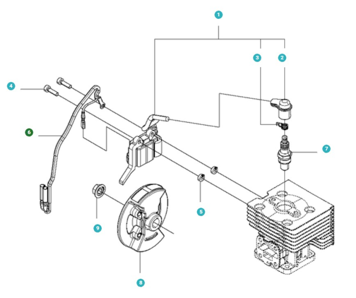 Faisceau de câbles dans le groupe Pièces De Rechange / Pièces détachées Souffleurs de feuilles / Pièces détachées Husqvarna 530BT chez GPLSHOP (5113941-01)