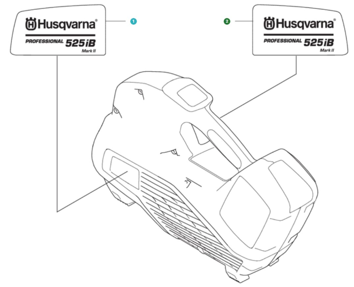 Autocollant Produit Décalque Droite 525I dans le groupe Pièces De Rechange / Pièces détachées Souffleurs de feuilles / Pièces détachées Husqvarna 525iB Mark II chez GPLSHOP (5296339-02)