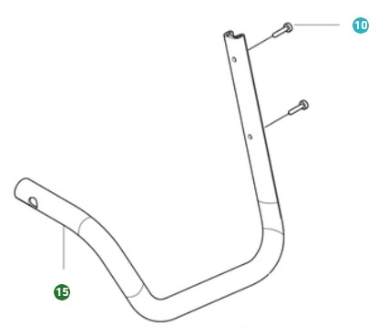 Ensemble de cadre de pare-chocs gauche dans le groupe Pièces De Rechange / Pièces détachées Souffleurs de feuilles / Pièces détachées Husqvarna 550iBTX chez GPLSHOP (5310179-01)