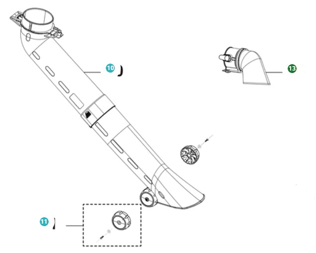 Tube dans le groupe Pièces De Rechange / Pièces détachées Souffleurs de feuilles / Pièces détachées Husqvarna 120iBV chez GPLSHOP (5311478-78)