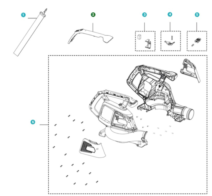 Acte dans le groupe Pièces De Rechange / Pièces détachées Souffleurs de feuilles / Pièces détachées Husqvarna 120iBV chez GPLSHOP (5311478-87)