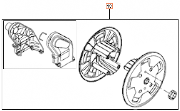 Kit d'enroulement de tuyau 5312405-01 dans le groupe Pièces De Rechange / Pièces détachées Nettoyeurs haute pression / Pièces détachées Husqvarna PW490 chez GPLSHOP (5312405-01)