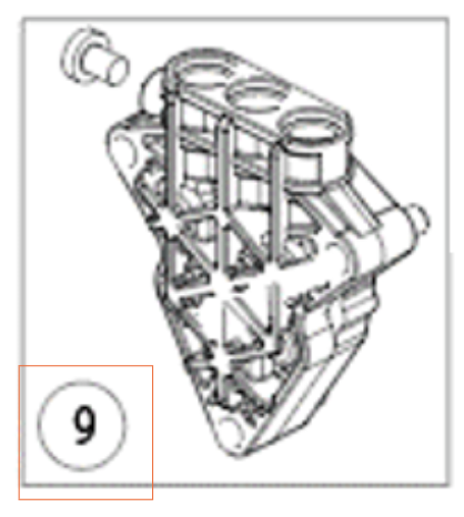 Culasse Bloc-cylindres 1 5312596-01 dans le groupe Pièces De Rechange / Pièces détachées Nettoyeurs haute pression / Pièces détachées Husqvarna PW235R chez GPLSHOP (5312596-01)