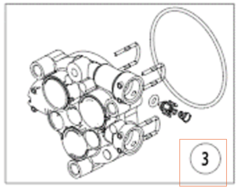 Bloc-cylindres Pw235/ 5363463-01 dans le groupe Pièces De Rechange / Pièces détachées Nettoyeurs haute pression / Pièces détachées Husqvarna PW235R chez GPLSHOP (5363463-01)