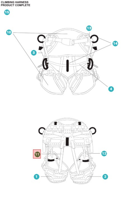 Ensemble Web élastique jambe/dos 5367709-01 dans le groupe  chez GPLSHOP (5367709-01)