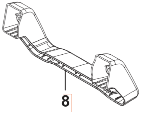 Pied d'appui 5460904-01 dans le groupe Pièces De Rechange / Pièces détachées Nettoyeurs haute pression / Pièces détachées Husqvarna PW130 chez GPLSHOP (5460904-01)