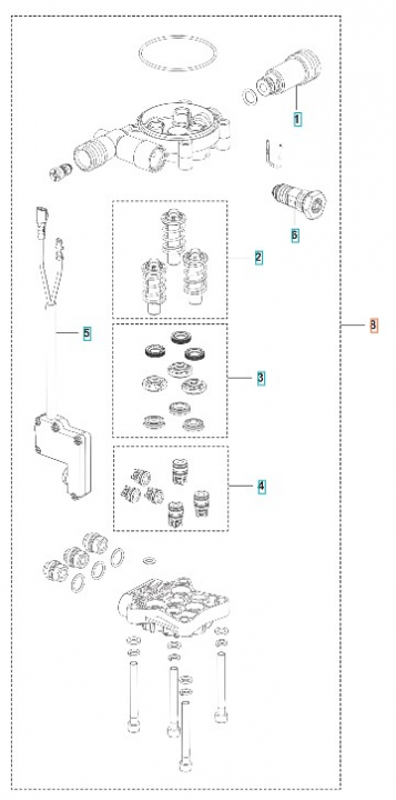 Kit de pompe 5460915-01 dans le groupe Pièces De Rechange / Pièces détachées Nettoyeurs haute pression / Pièces détachées Husqvarna PW130 chez GPLSHOP (5460915-01)