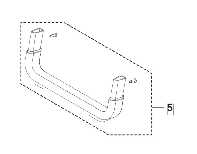 Appui-pied 5460918-01 dans le groupe Pièces De Rechange / Pièces détachées Nettoyeurs haute pression / Pièces détachées Husqvarna PW240 chez GPLSHOP (5460918-01)