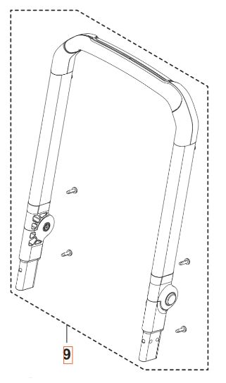 Poignée pliable 5460922-01 dans le groupe Pièces De Rechange / Pièces détachées Nettoyeurs haute pression / Pièces détachées Husqvarna PW240 chez GPLSHOP (5460922-01)