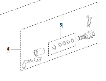 Système d'adaptateur 5460929-01 dans le groupe Pièces De Rechange / Pièces détachées Nettoyeurs haute pression / Pièces détachées Husqvarna PW240 chez GPLSHOP (5460929-01)