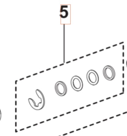 Joints du système d’adaptateur de joint 5460930-01 dans le groupe Pièces De Rechange / Pièces détachées Nettoyeurs haute pression / Pièces détachées Husqvarna PW240 chez GPLSHOP (5460930-01)