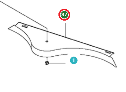 Prise dans le groupe Pièces De Rechange / Pièces détachées Jonsered Tondeuse autoportée chez GPLSHOP (5740417-02)