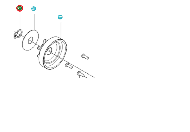 Serrer 5747977-01 dans le groupe Pièces De Rechange / Pièces détachées Tronçonneuses / Pièces détachées Husqvarna 240i chez GPLSHOP (5747977-01)