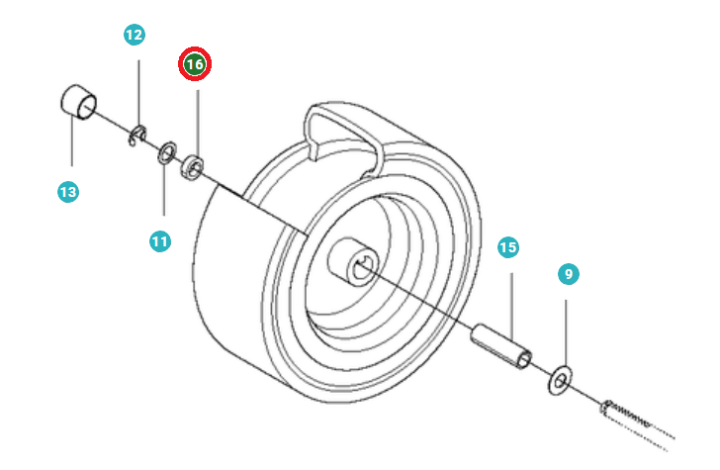 Distance dans le groupe Pièces De Rechange / Pièces détachées Jonsered Tondeuse autoportée / Pièces détachées Jonsered FR 2312 MA chez GPLSHOP (5752927-02)