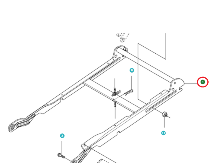 Cadre d'engrenage dans le groupe Pièces De Rechange / Pièces détachées Jonsered Tondeuse autoportée / Pièces détachées Jonsered FR 2216 MA 4x4 chez GPLSHOP (5781774-02)