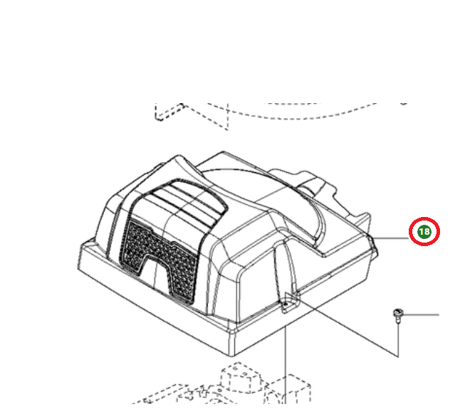 Couverture complète noire à partir de 2014 dans le groupe Pièces De Rechange / Pièces détachées Jonsered Tondeuse autoportée / Pièces détachées Jonsered FR 2113 MA chez GPLSHOP (5782613-05)