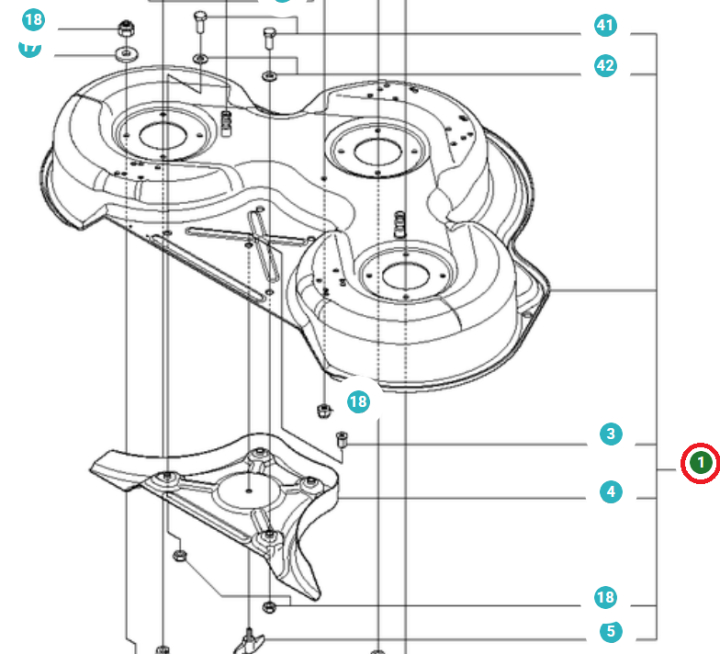 Ensemble de coque de pont Combi 94 noir dans le groupe Pièces De Rechange / Pièces détachées Jonsered Tondeuse autoportée / Pièces détachées Jonsered FR 2216 MA 4x4 chez GPLSHOP (5812374-08)