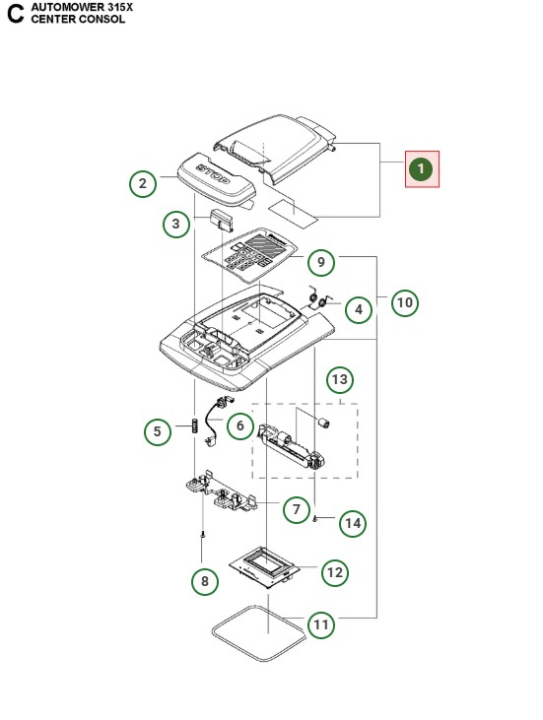 Dernier Ensemble Noir 5876513-02 dans le groupe Pièces De Rechange Robots Tondeuse / Pièces détachées Husqvarna Automower® 315X / Automower 315X - 2020 chez GPLSHOP (5876513-02)