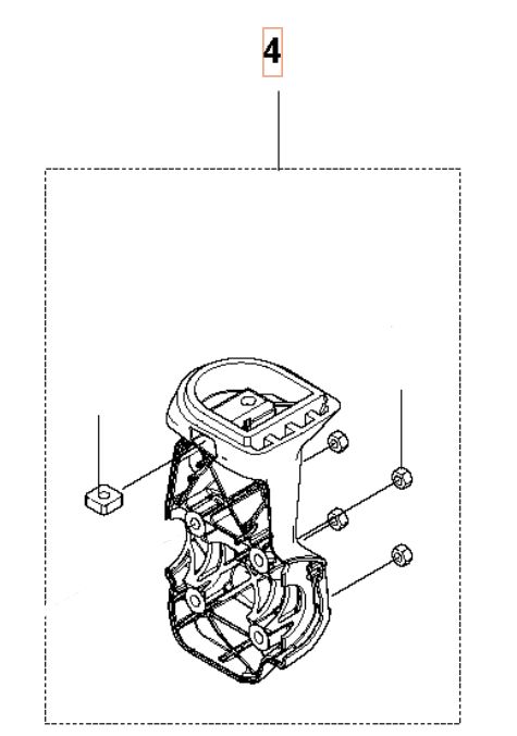 Ensemble de support de guidon dans le groupe Pièces De Rechange / Pièces détachées Débroussailleuses / Pièces détachées Husqvarna 535iFR chez GPLSHOP (5914715-02)