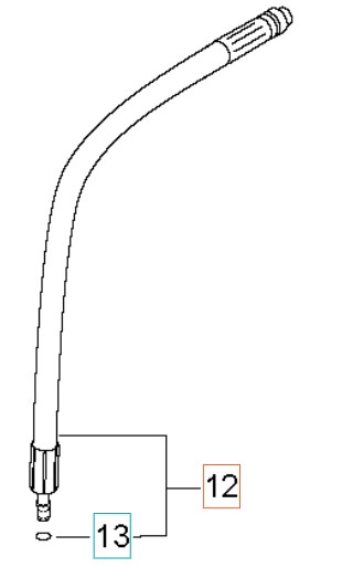 Raccord De Tuyau Sp 5926176-13 dans le groupe Pièces De Rechange / Pièces détachées Nettoyeurs haute pression / Pièces détachées Husqvarna PW460 chez GPLSHOP (5926176-13)