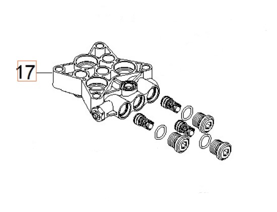 Bloc-Cylindres Avec Hexagonal M8X10 5926176-17 dans le groupe Pièces De Rechange / Pièces détachées Nettoyeurs haute pression / Pièces détachées Husqvarna PW235R chez GPLSHOP (5926176-17)