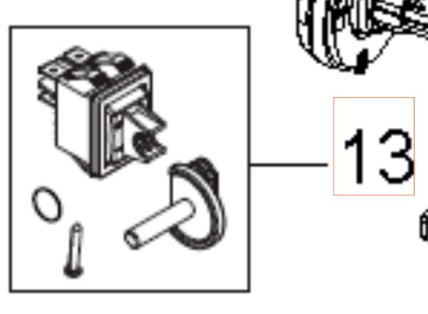 Fermer L'Interrupteur Marche/Arrêt K2-12-211 5926176-65 dans le groupe Pièces De Rechange / Pièces détachées Nettoyeurs haute pression / Pièces détachées Husqvarna PW490 chez GPLSHOP (5926176-65)