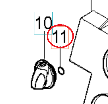 Joint Torique 10.2X2.5 Nbr 70 5926176-68 dans le groupe Pièces De Rechange / Pièces détachées Nettoyeurs haute pression / Pièces détachées Husqvarna PW490 chez GPLSHOP (5926176-68)