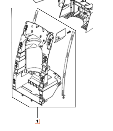 Châssis Arrière Gris Foncé 5960248-01 dans le groupe Pièces De Rechange / Pièces détachées Nettoyeurs haute pression / Pièces détachées Husqvarna PW490 chez GPLSHOP (5960248-01)