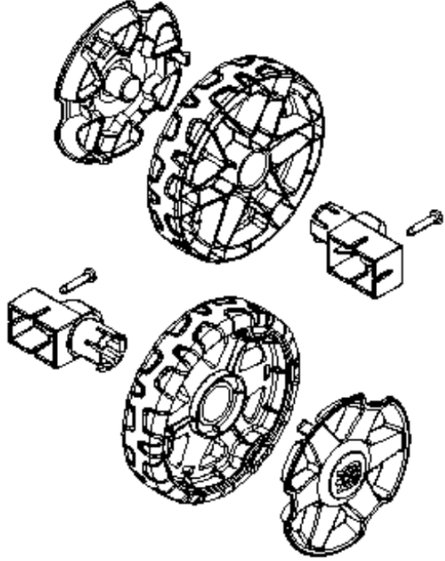 Jeu De Roues 5978586-01 dans le groupe Pièces De Rechange / Pièces détachées Nettoyeurs haute pression / Pièces détachées Husqvarna PW125 chez GPLSHOP (5978586-01)