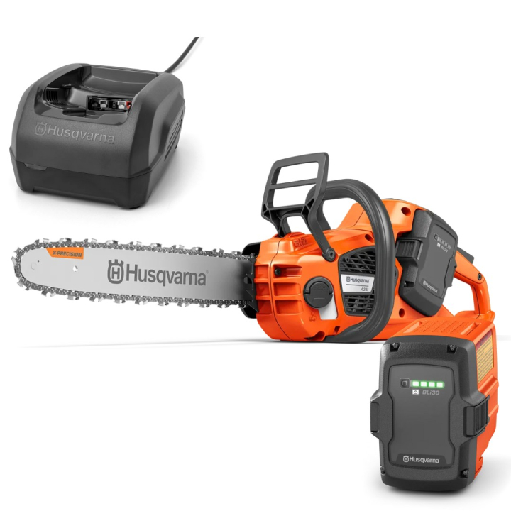 Husqvarna 435i incl. BLi30 et QC250 dans le groupe Produits Husqvarna pour la sylviculture et le jardinage / Husqvarna Tronçonneuses / Tronçonneuse à batterie chez GPLSHOP (9707182)