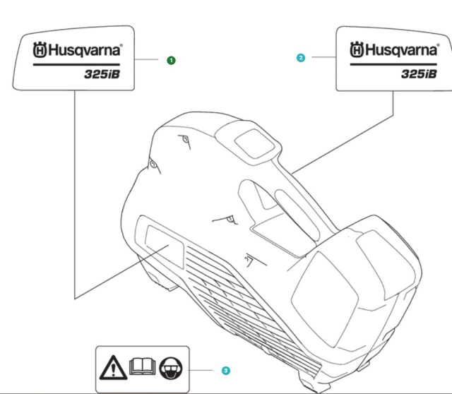 Autocollant Produit Décalque Gauche 325Ib