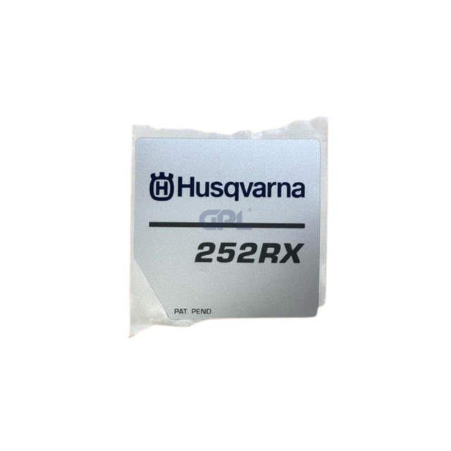 Autocollant de démarrage Husqvarna 252RX