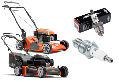 Husqvarna lawn mowers with spare spark plugs